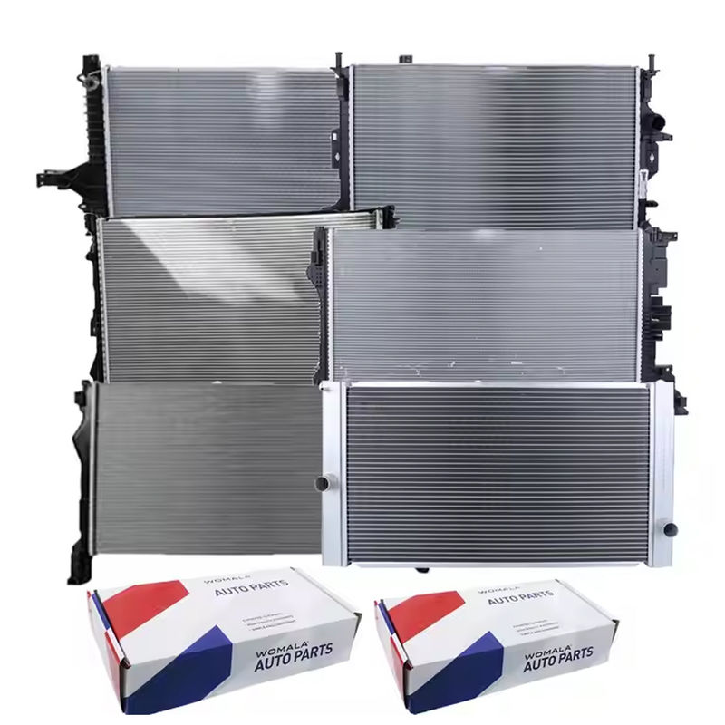 Womala Auto Parts 30665330 31332896 31694082 31694670 Sistem pendingin Aluminium Radiator Coolant Capacitor Assembly Untuk aksesori Auto Parts