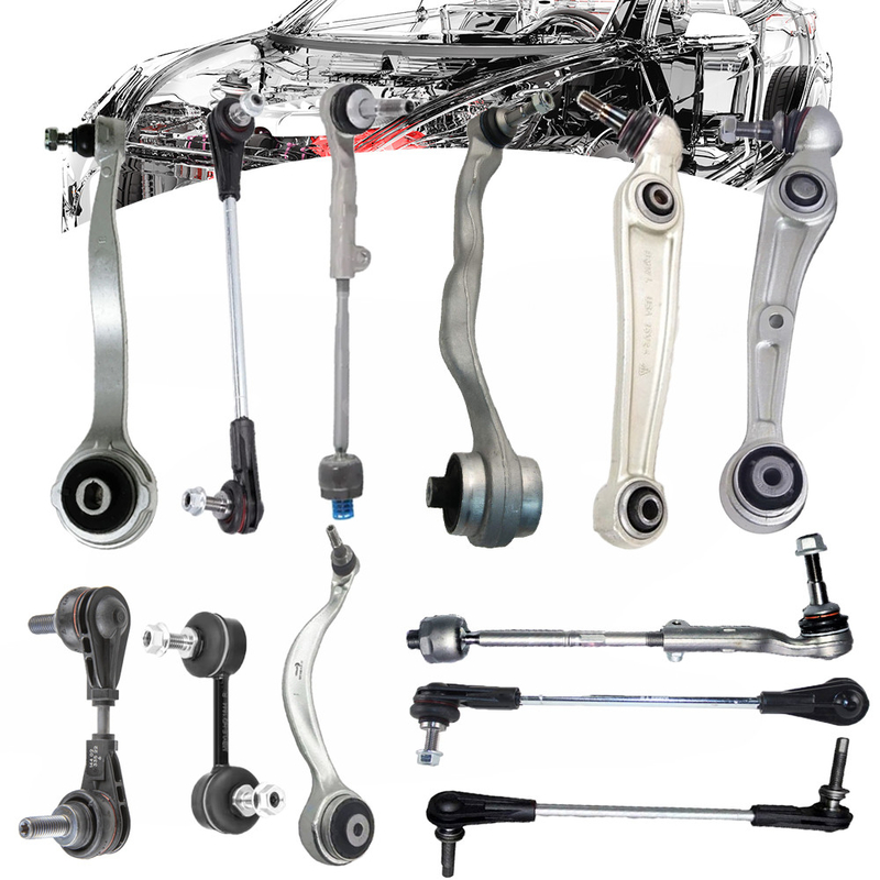 New Energy Electric Vehicle Parts Tie Rod Stabilizer Bar Front Lower Straight / Bent Arm Assembly Untuk BMW I4 (G26) 2022-