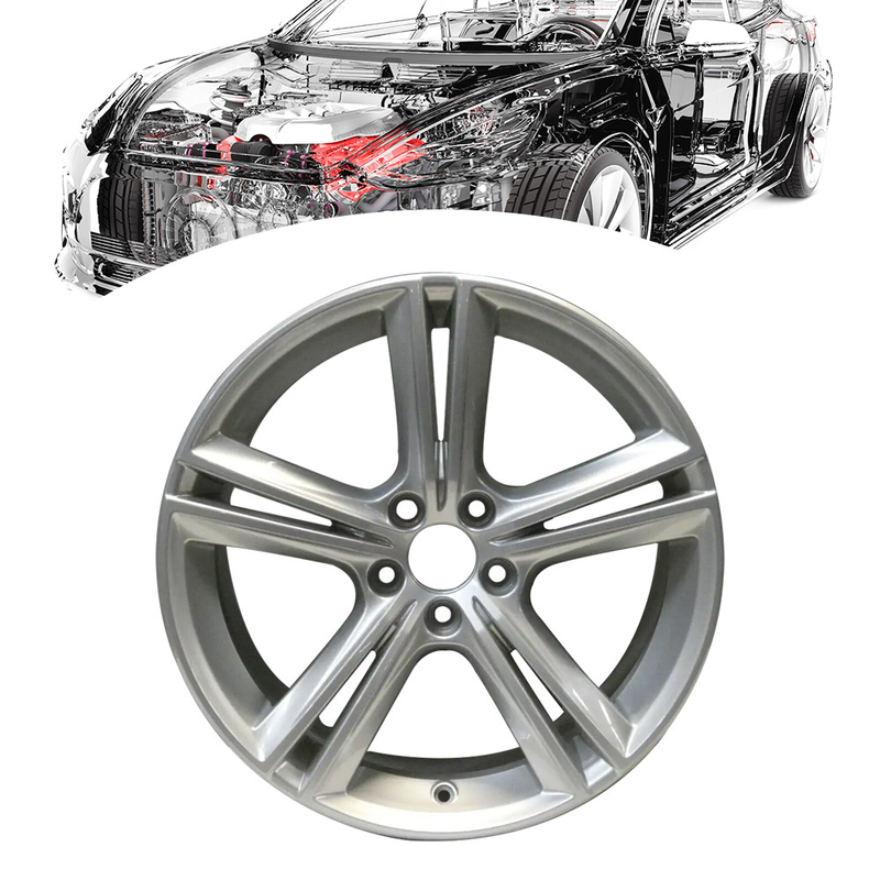 Womala 18 Inci 5-Double Spoke Silver Alloy Wheel 31434951 untuk 2019-2021 S90